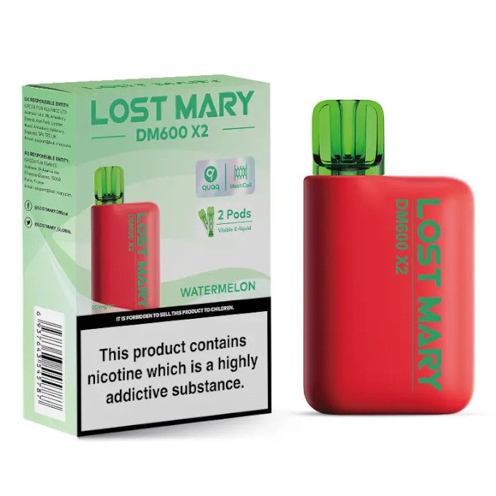 Lost Mary DM600 X2 Disposable Vape-Watermelon