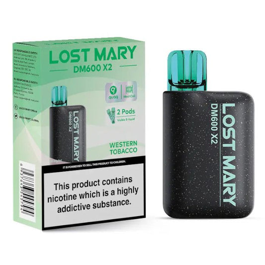 Lost Mary DM600 X2 Disposable Vape-Western Tobacco