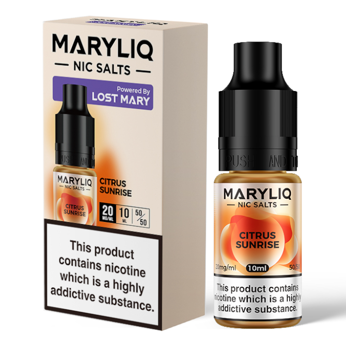 Lost Mary MARYLIQ Nic Salts - Citrus Sunrise - 10ml