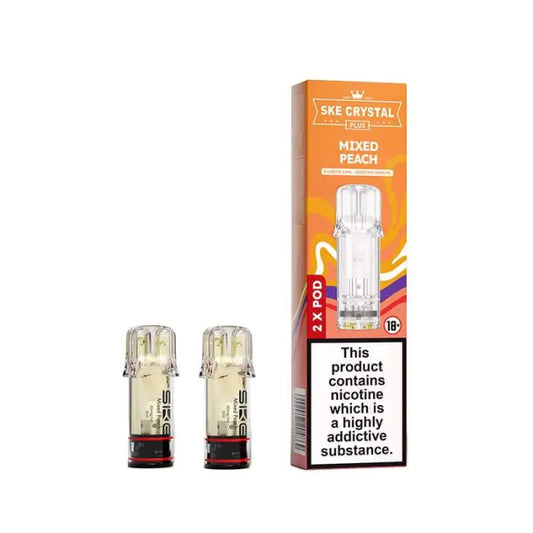 SKE Crystal PLUS Prefilled Pods - Mixed Peach - 2PK