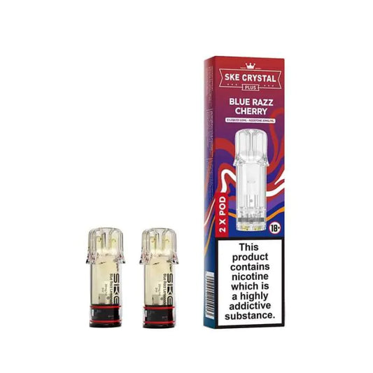 SKE Crystal PLUS Prefilled Pods - Blue Razz Cherry - 2PK