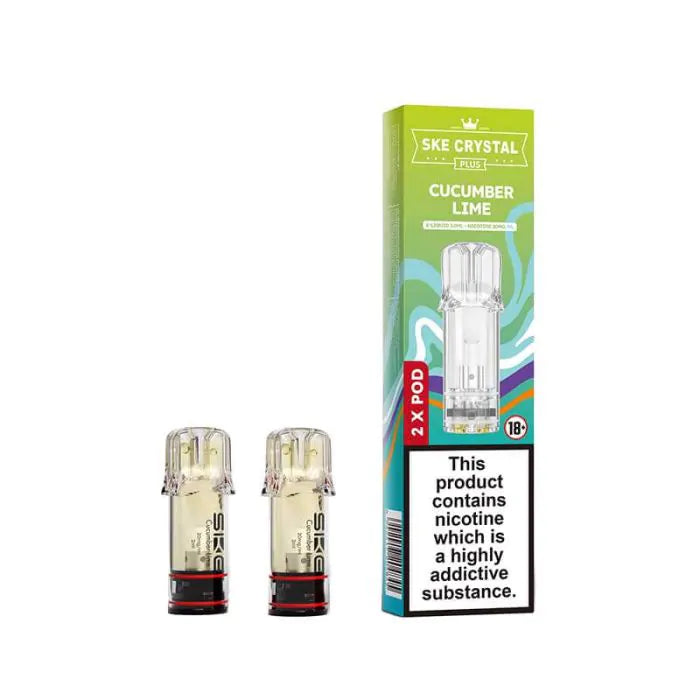 SKE Crystal PLUS Prefilled Pods - Cucumber Lime - 2PK