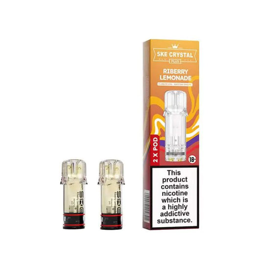 SKE Crystal PLUS Prefilled Pods - Riberry Lemonade - 2PK
