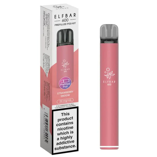Elfbar 600 Prefilled Pod Kit-Strawberry Snoow