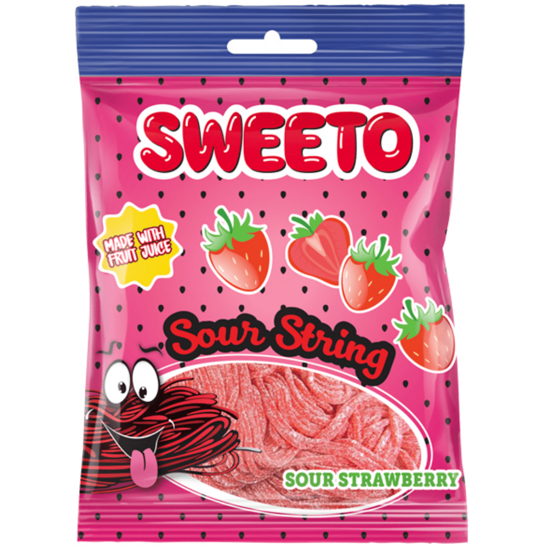 Sweeto Sour String Strawberry (80g)