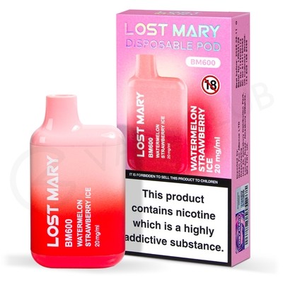 LOST MARY BM600 Disposable Vape - Watermelon Strawberry Ice